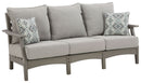 Visola - Sofa with Cushion - Gray
