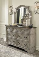Lodenbay - Dresser, Mirror - Antique Gray
