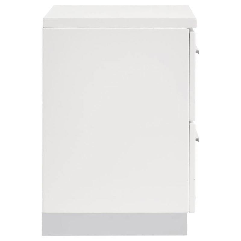 Felicity - 2-Drawer Nightstand - Glossy White