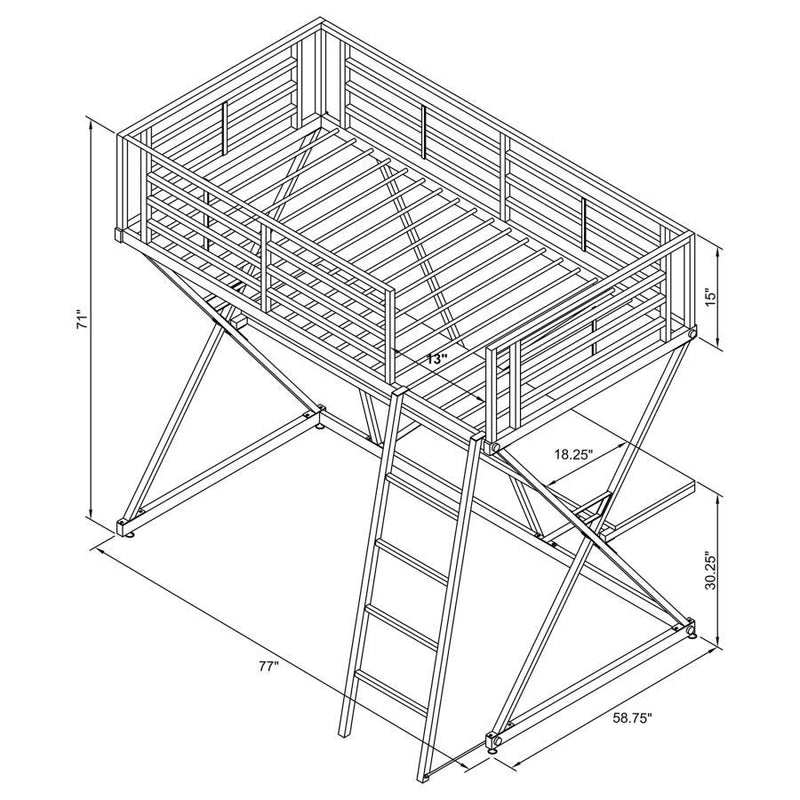 Hyde - Workstation Loft Bed