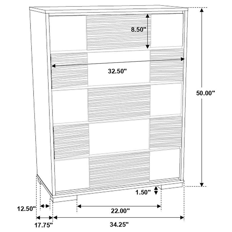 Blacktoft - 5-Drawer Chest - Black