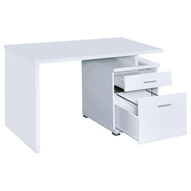 Irving - 2-drawer Office Desk with Cabinet