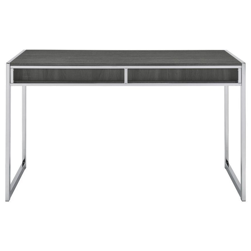 Wallice - 2-Drawer Writing Desk - Weathered Gray