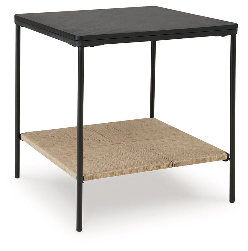 Minrich - Black / Natural - Accent Table