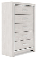 Altyra - Five Drawer Chest - White