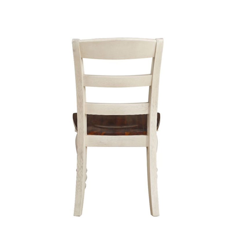 Britta - Side Chair (Set of 2) - Walnut & White Washed