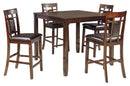 Bennox - DRM Counter Table Set (Set of 5) - Brown