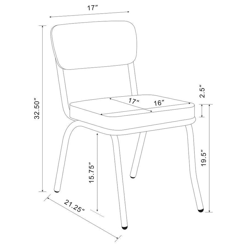 Retro - Open Back Side Chairs (Set of 2)