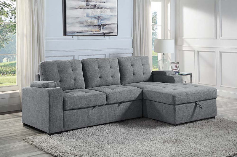 Kabira - Sectional Sofa - Gray Fabric