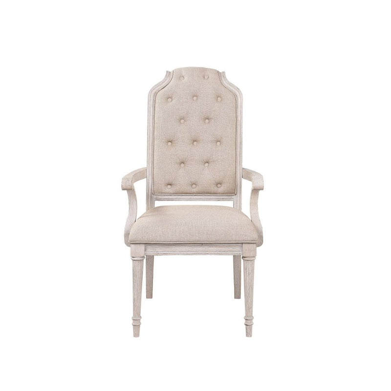 Wynsor - Chair (Set of 2) - Fabric & Antique Champagne