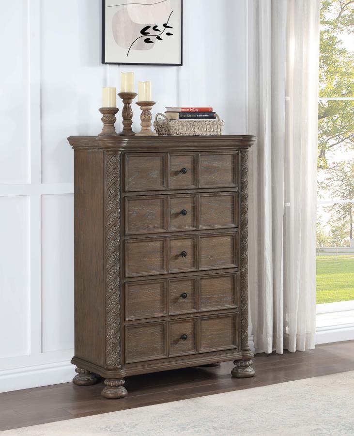 Emmett - 5-Drawer Chest - Walnut