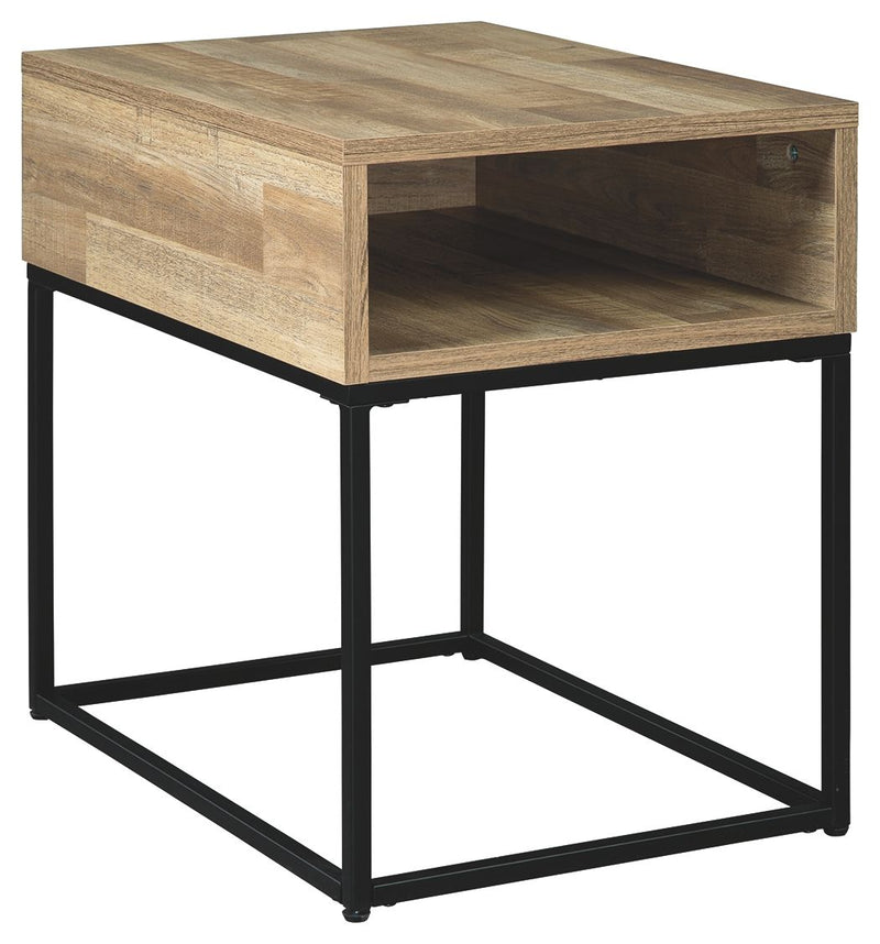 Gerdanet - Natural - Rectangular End Table