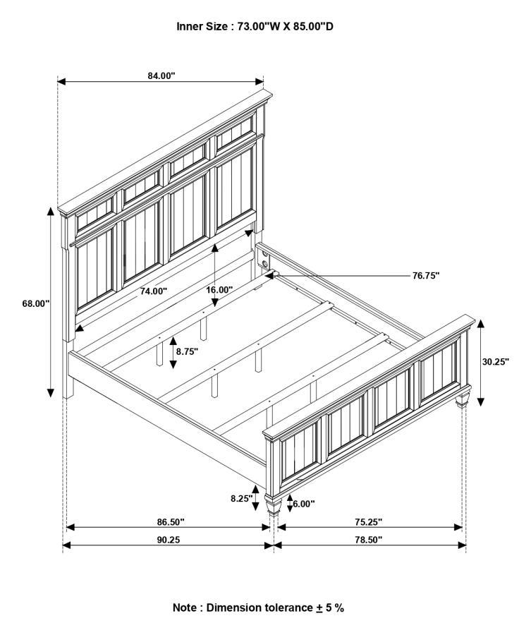 Avenue - Panel Bed