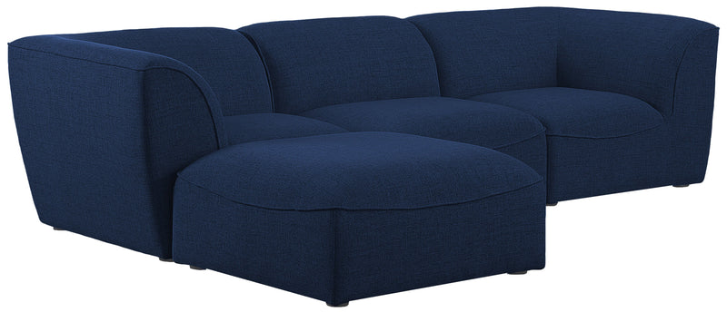 Miramar - Modular Sectional 4 Piece - Navy - Fabric