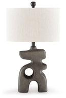Danacy - Paper Table Lamp - Distressed Black
