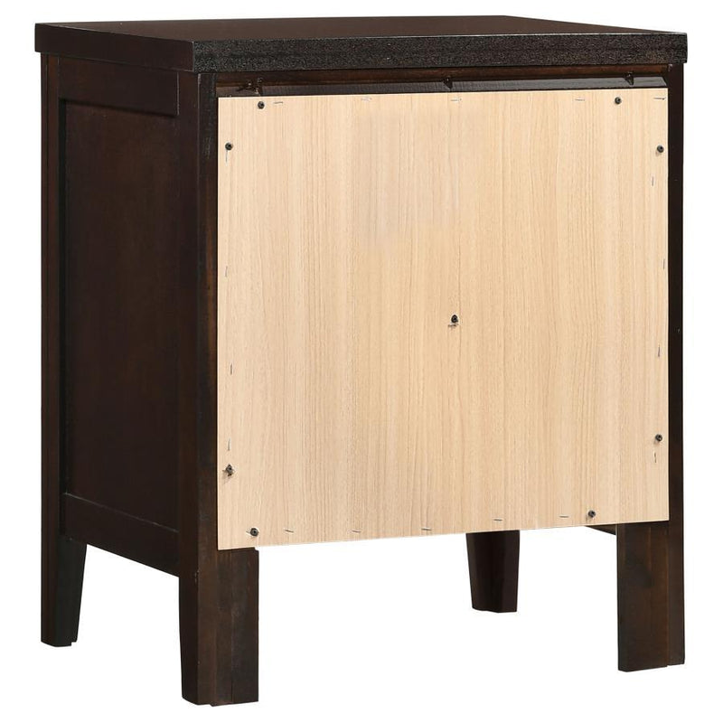 Carlton - 2-Drawer Rectangular Nightstand - Cappuccino