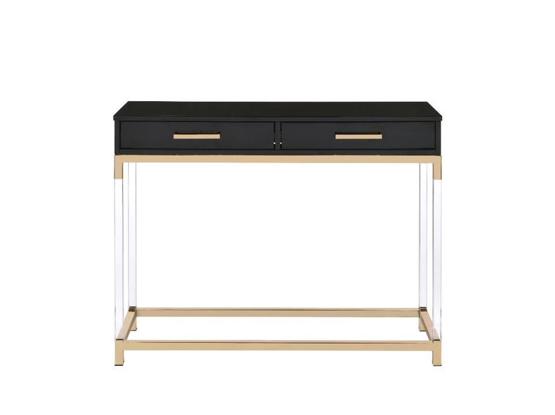 Adiel - Accent Table - Black & Gold Finish