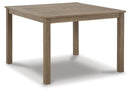 Aria Plains - Square Dining Table W/Umb Opt - Brown