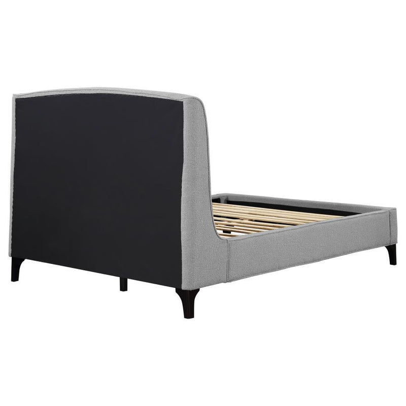 Mosby - Upholstered Curved Headboard Platform Bed