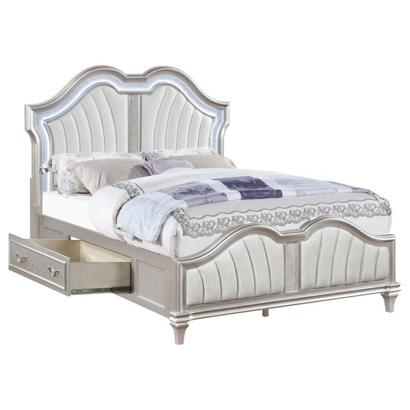 Evangeline - Storage Bed With LED Headboard