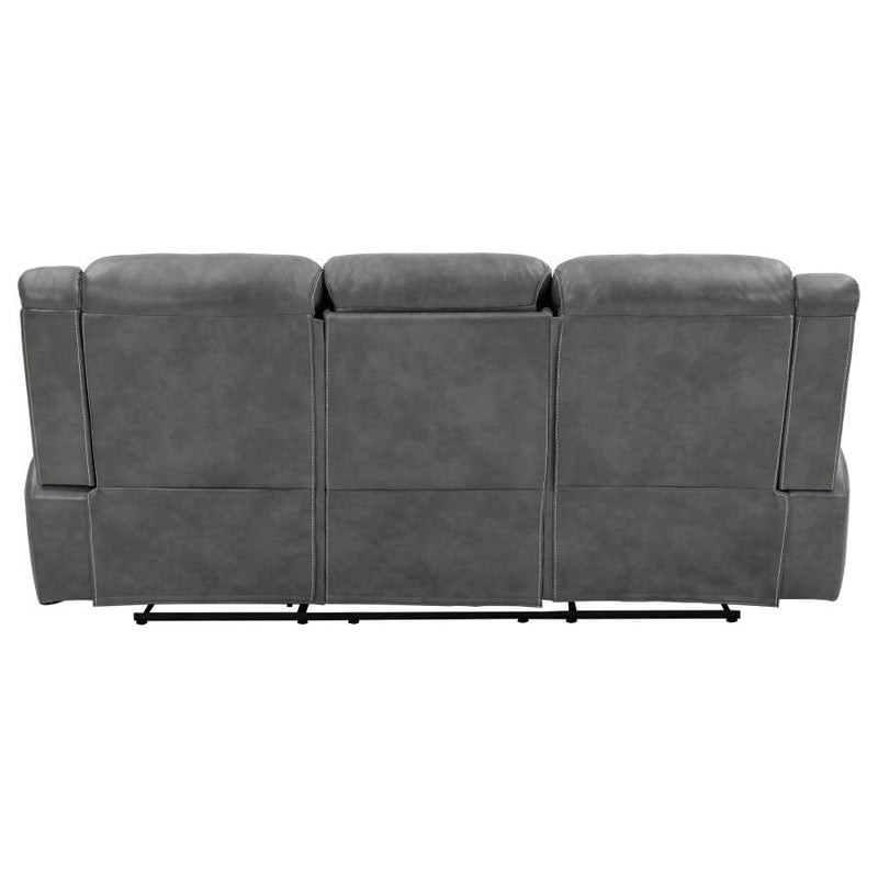 Conrad - Upholstered Motion Sofa - Cool Gray