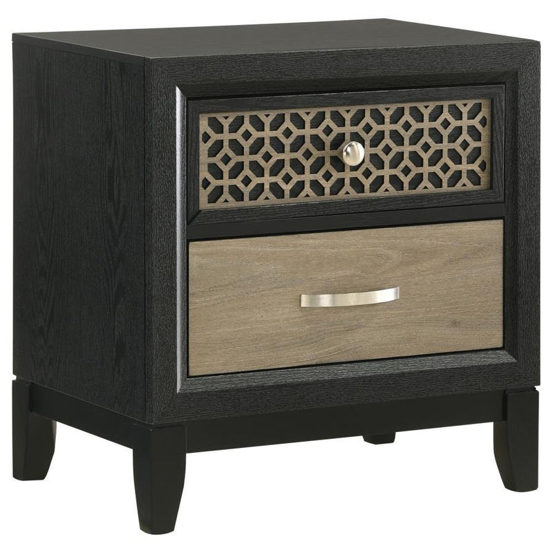 Valencia - Nightstand - Light Brown And Black