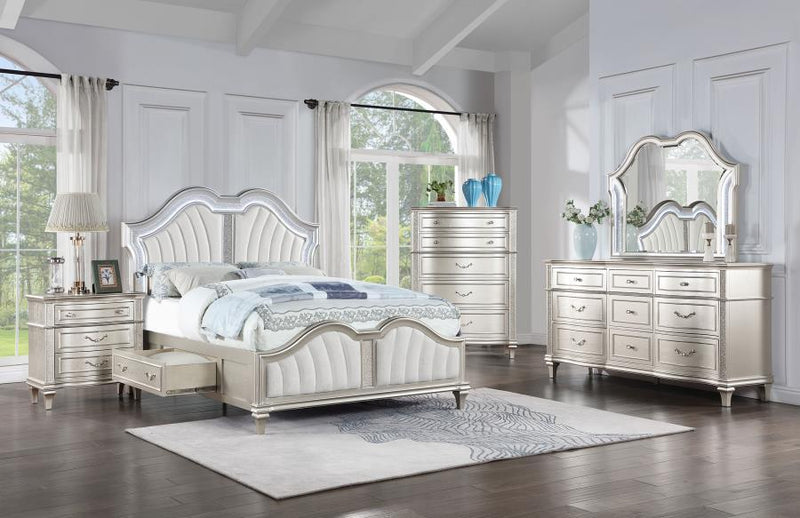 Evangeline - Storage Bed With LED Headboard