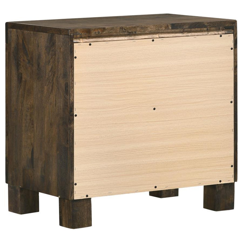 Woodmont - 2-Drawer NightStand - Rustic Golden Brown