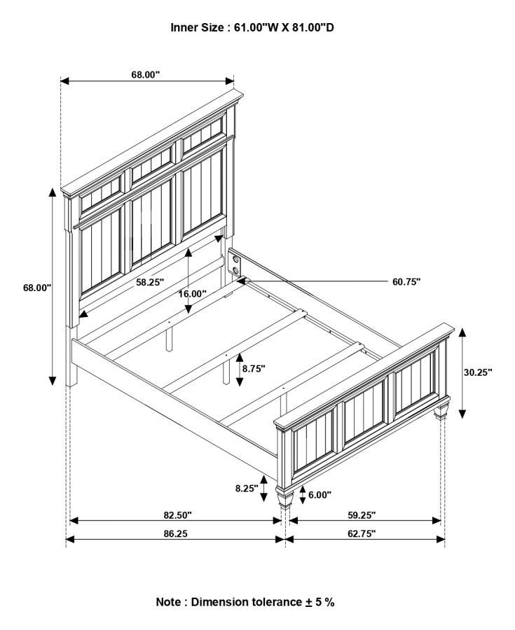 Avenue - Panel Bed